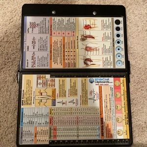 Foldable nursing clipboard